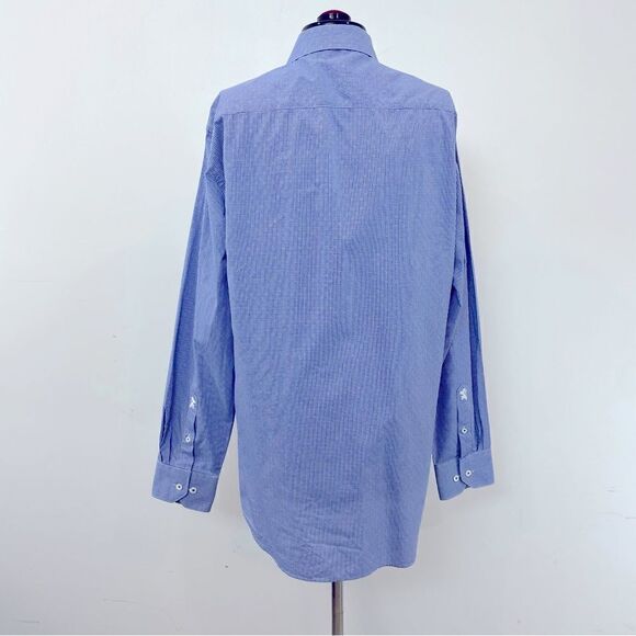 BUGATCHI Men’s Dress Casual Shirt Logo Embroidery Goosehead print 16 34/35 - Picture 3 of 13
